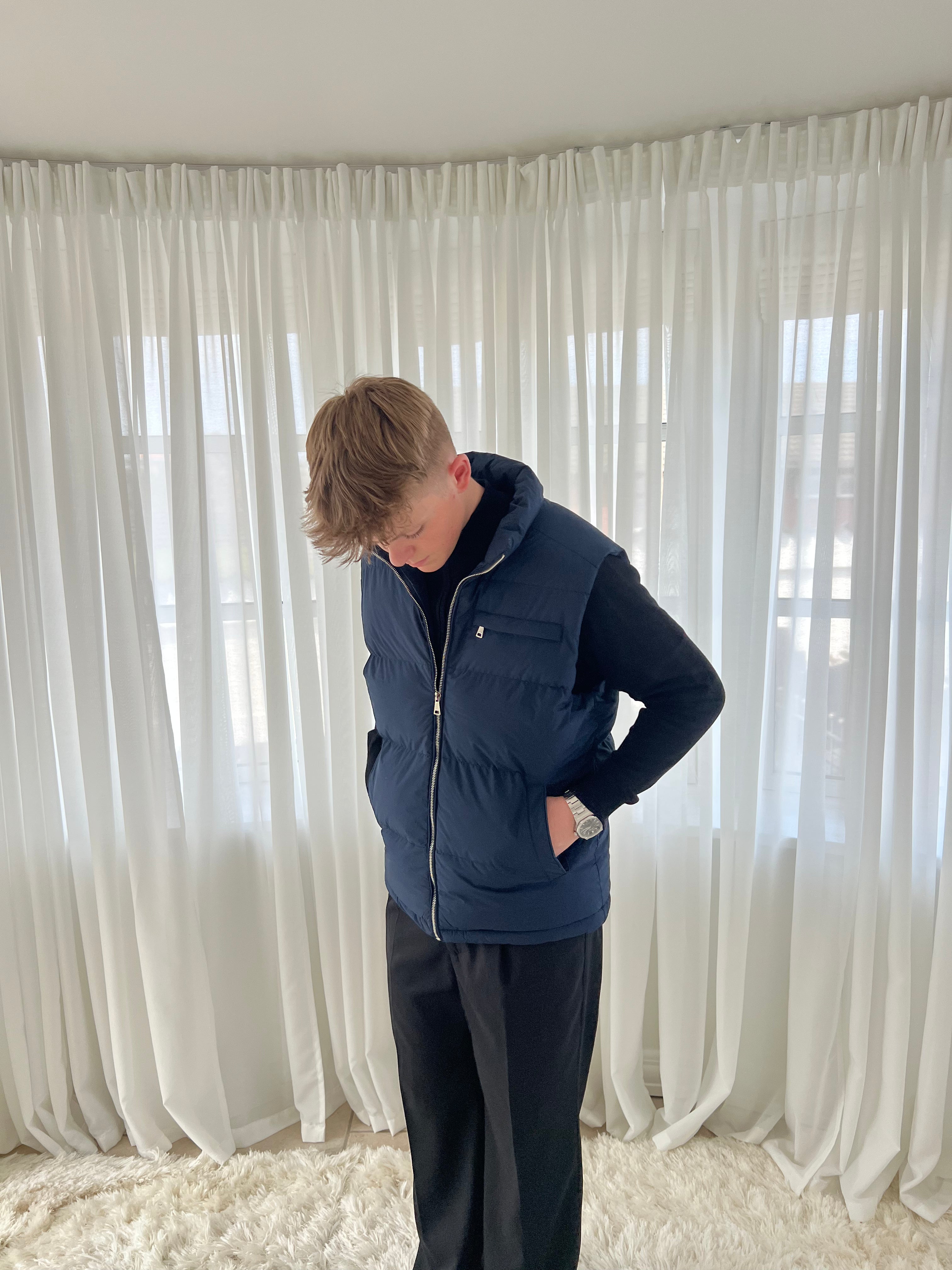 PUFFER VEST - NAVY