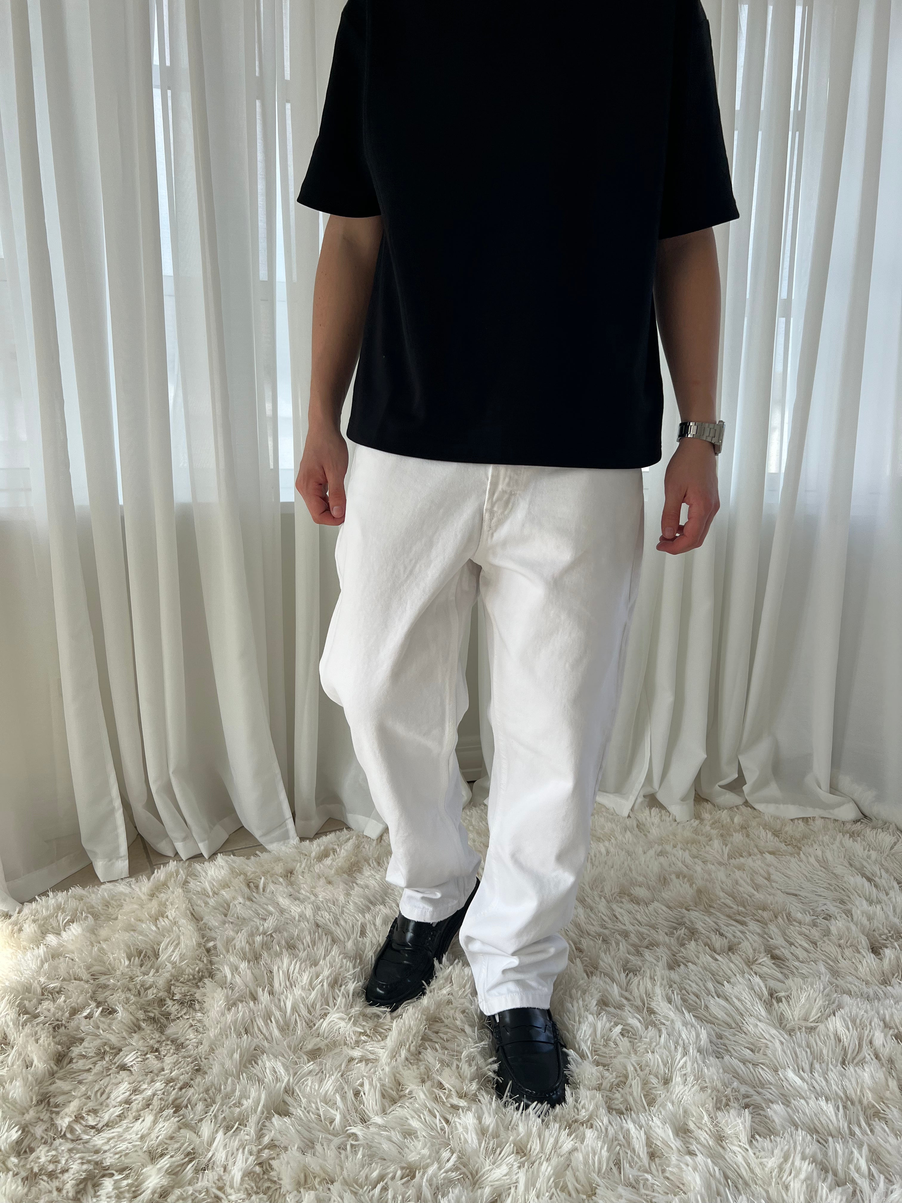 STRAIGHT DENIM - HVID
