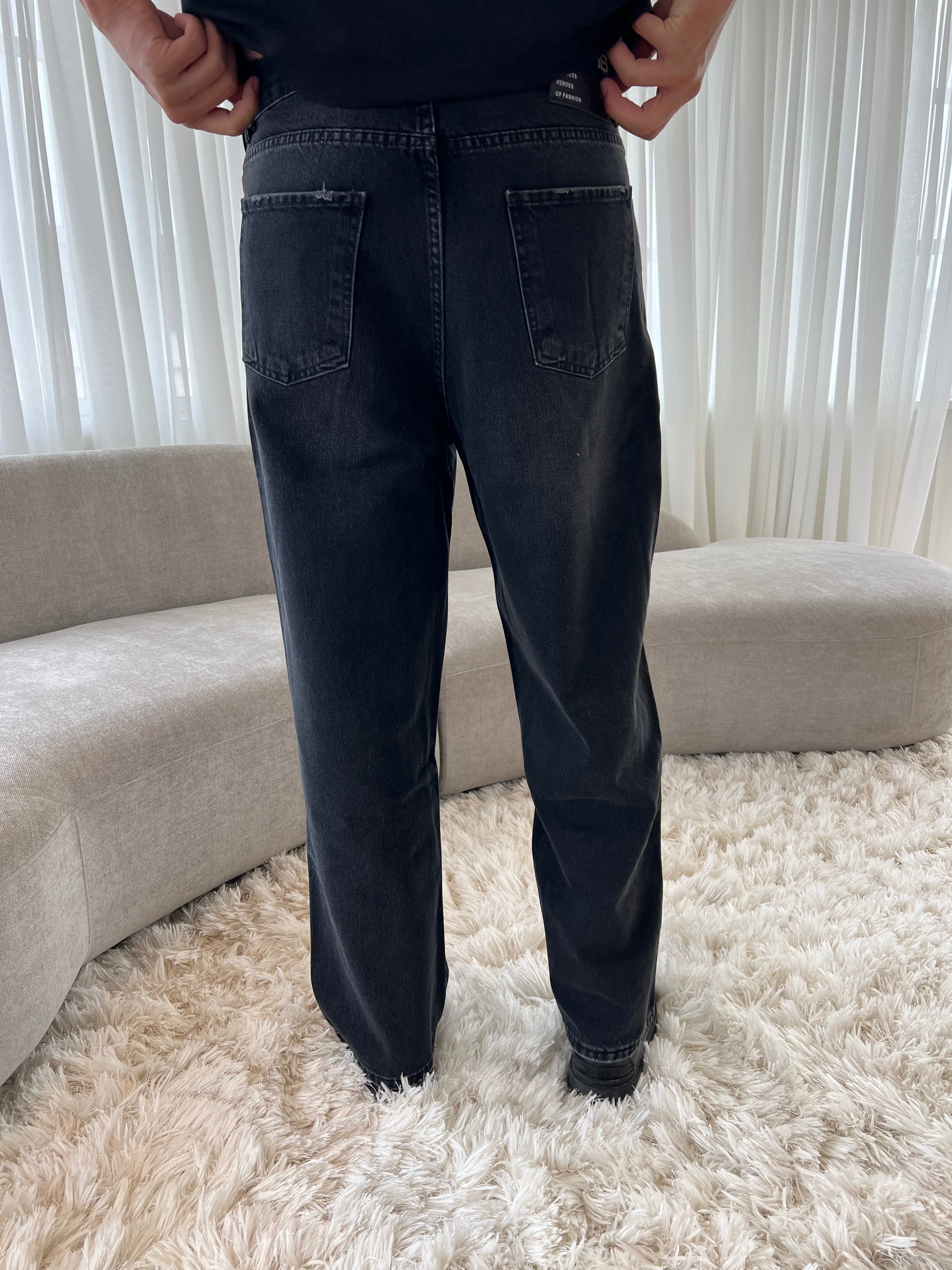 STONE WASHED DENIM - SORT