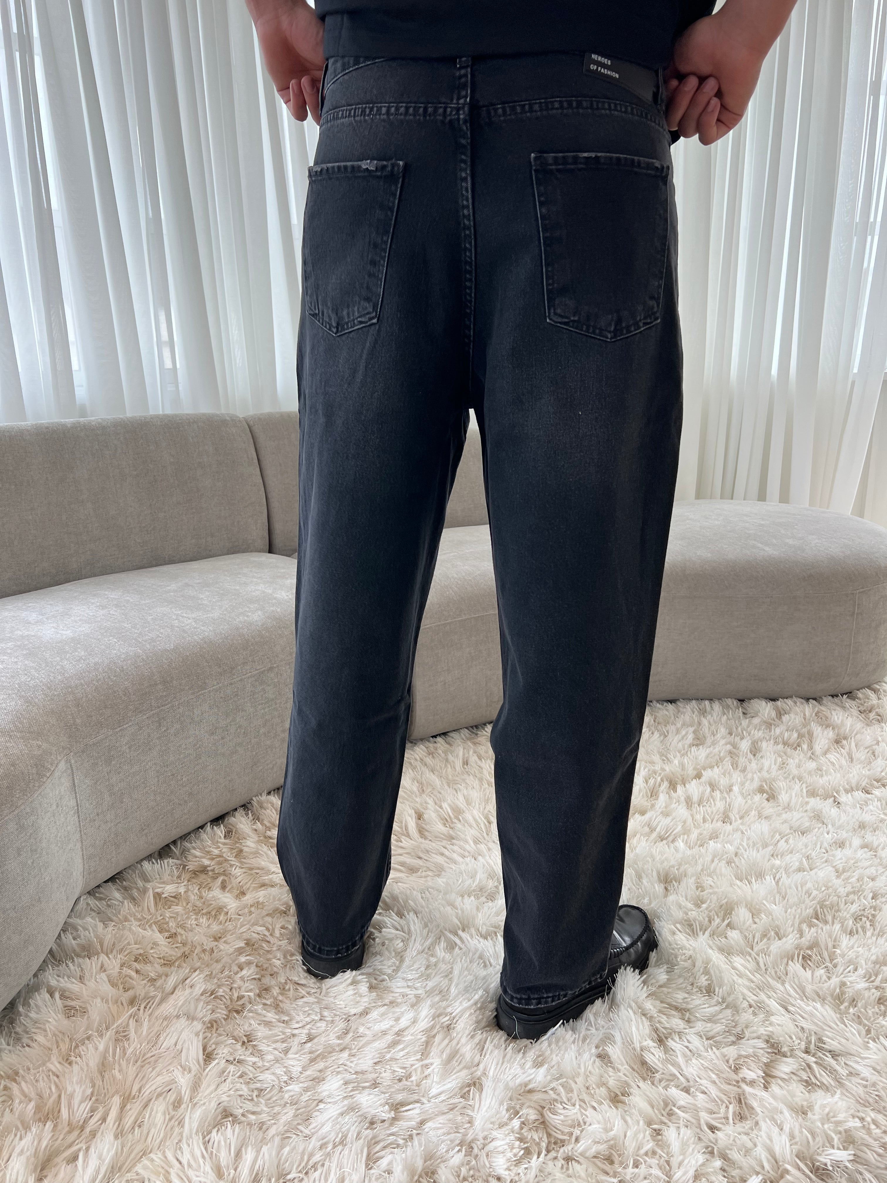 STONE WASHED DENIM - SORT