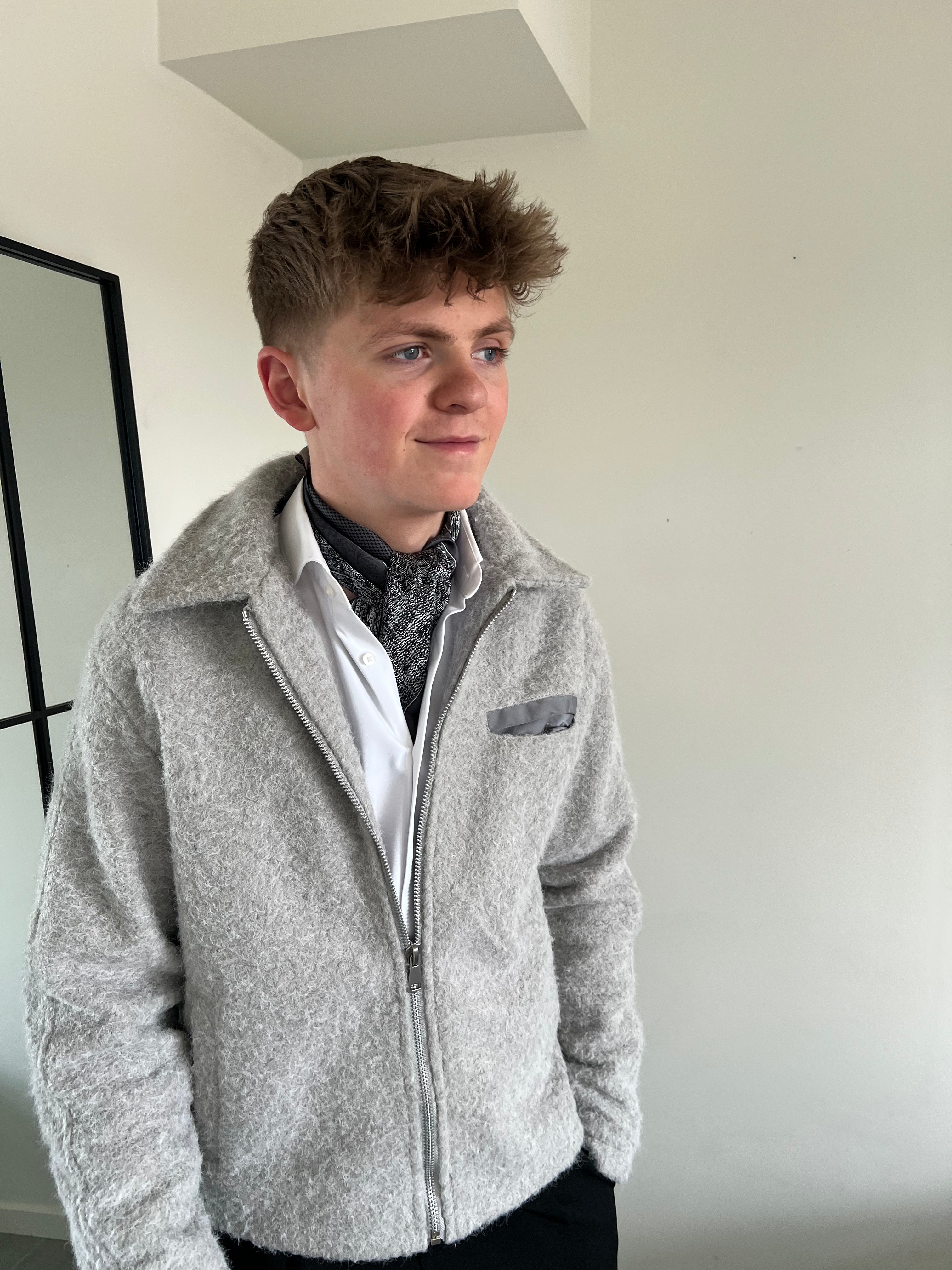 SILKETØRKLÆDE - GRÅ