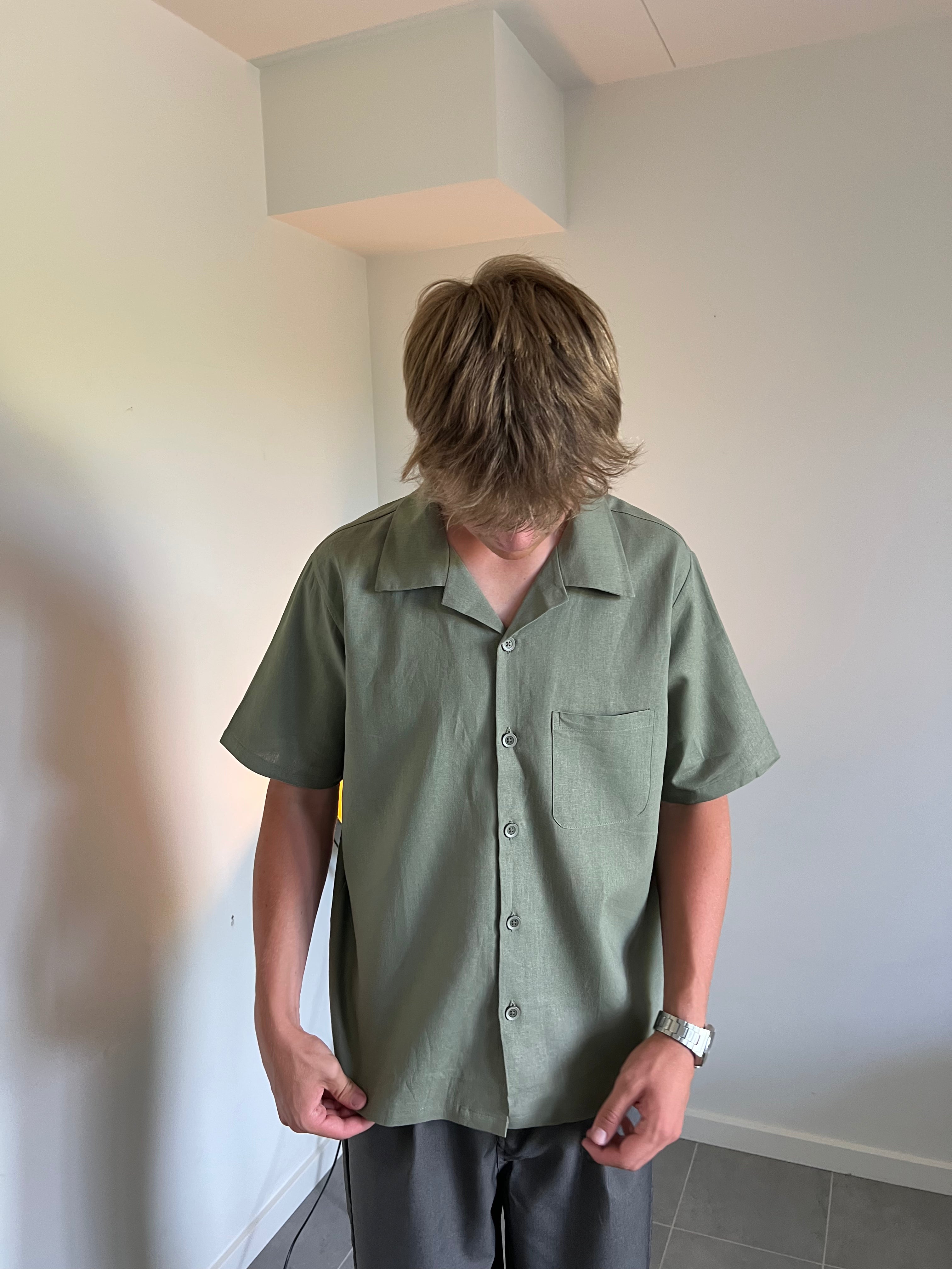 LINEN SHIRT - KAKHI