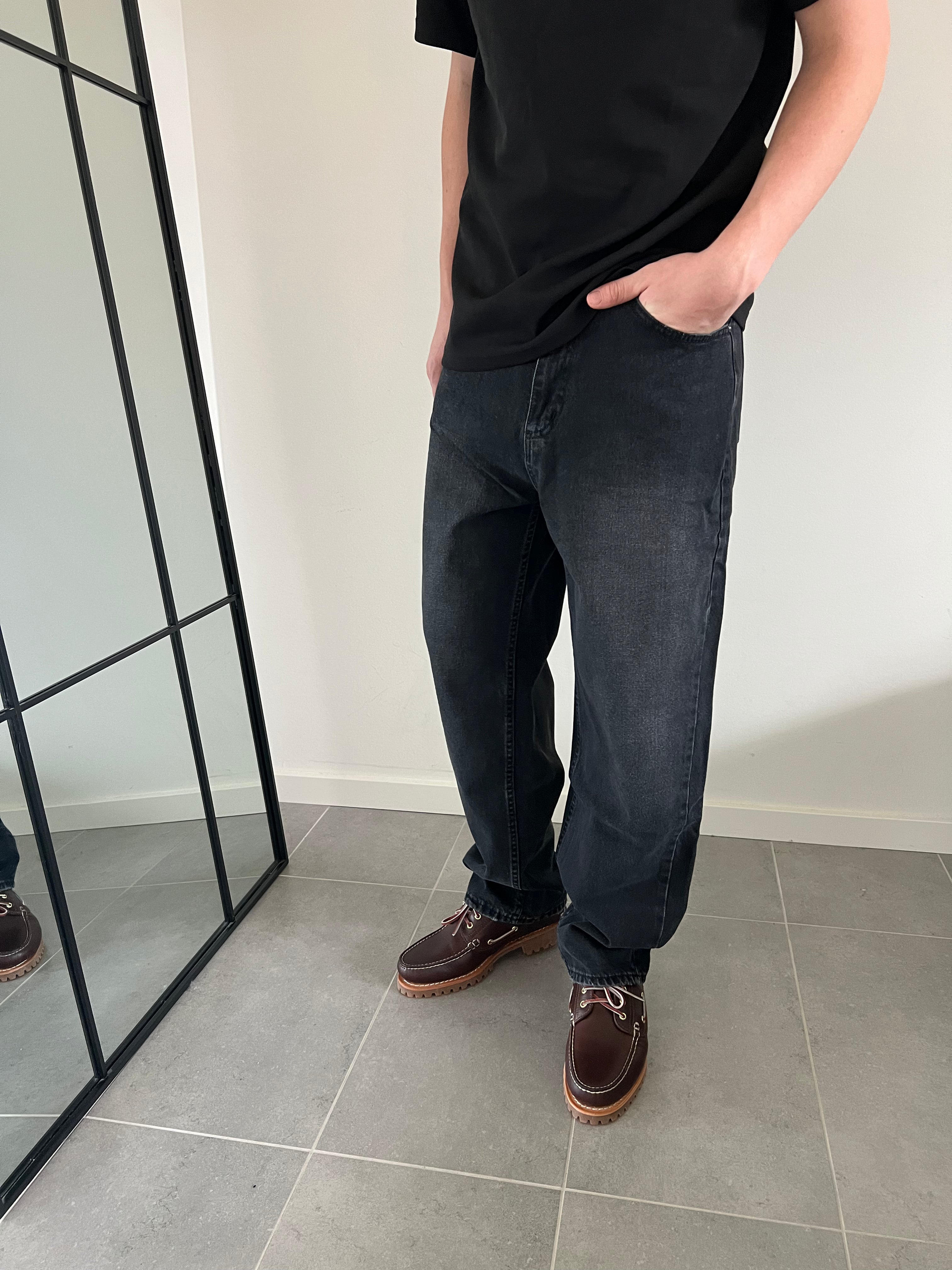 STONE WASHED DENIM - SORT