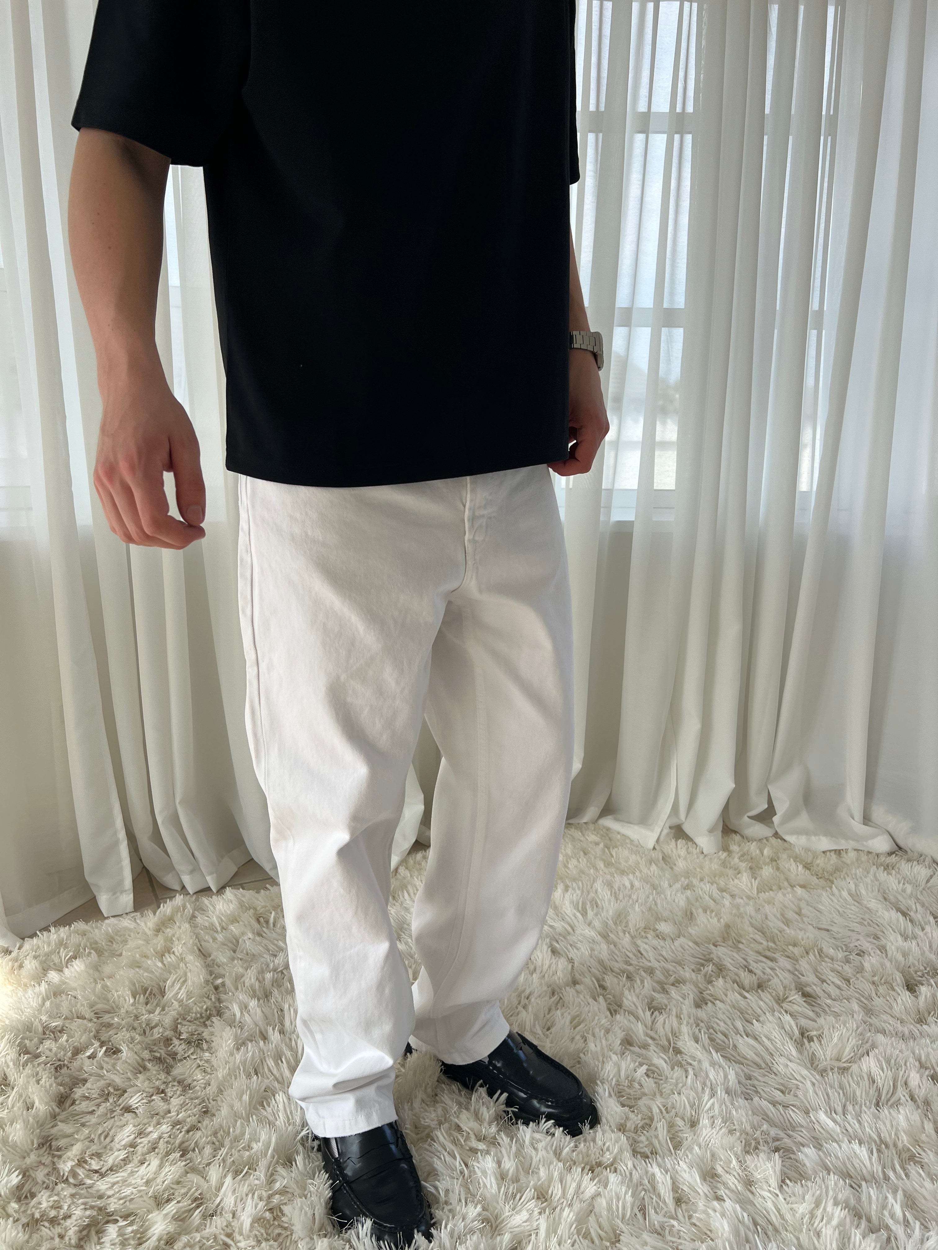 STRAIGHT DENIM - HVID